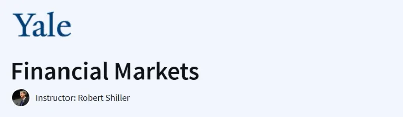 Financial Markets Yale University Course