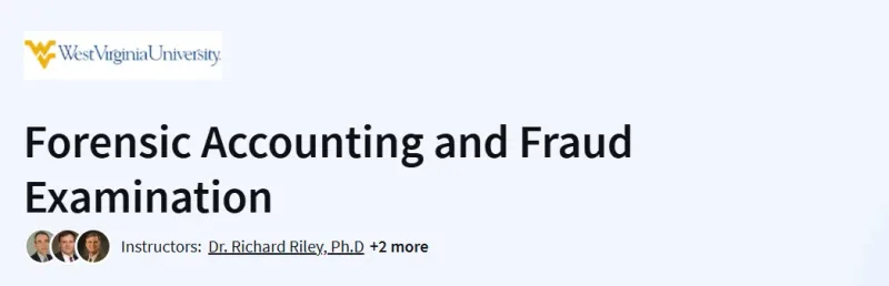 Forensic Accounting and Fraud Examination Course