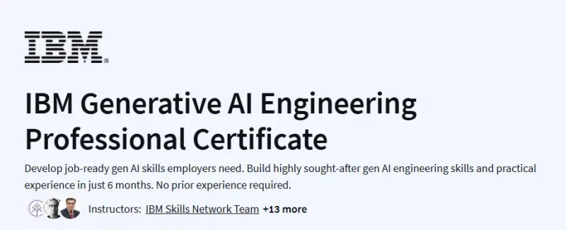 IBM Generative AI Engineering Professional Certificate Course