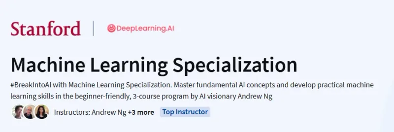 Machine Learning Specialization Course