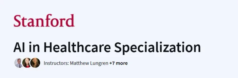 AI in Healthcare Specialization Course
