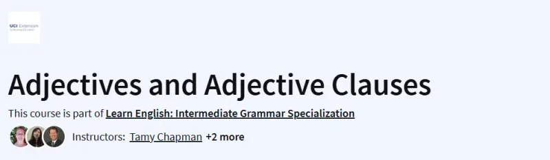 Adjectives and Adjective Clauses Course