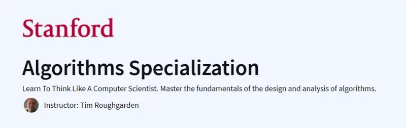 Algorithms Specialization Course