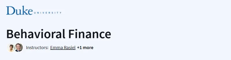 Behavioral Finance Course
