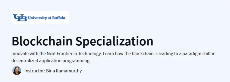 Blockchain Specialization Course