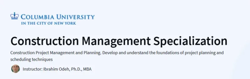 Construction Management Specialization Course