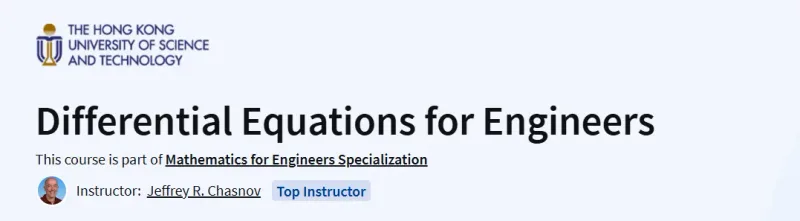 Differential Equations for Engineers Course