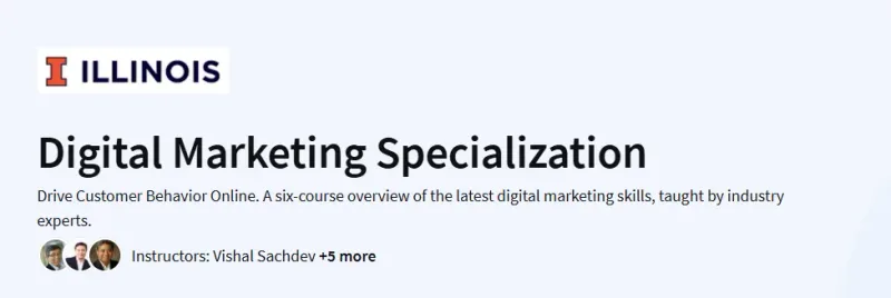 Digital Marketing Specialization Course