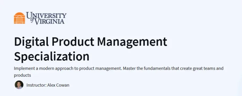Digital Product Management Specialization Course