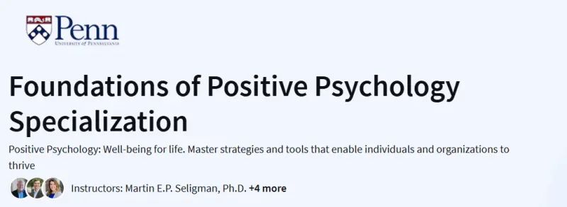 Foundations of Positive Psychology Specialization Course