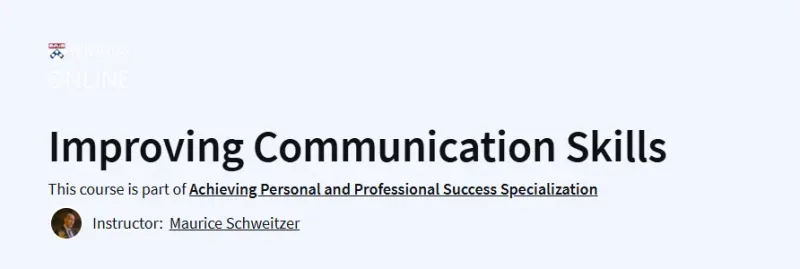 Improving Communication Skills Course