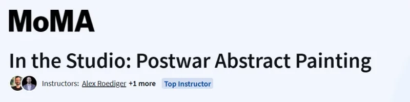 In the Studio: Postwar Abstract Painting Course