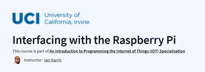 Interfacing with the Raspberry Pi Course