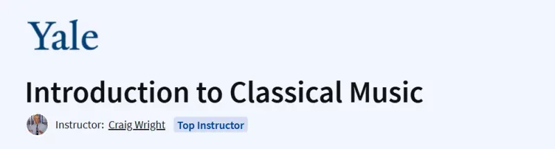 Introduction to Classical Music Course