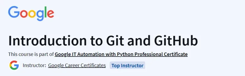 Introduction to Git and GitHub Course