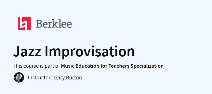 Jazz Improvisation Course