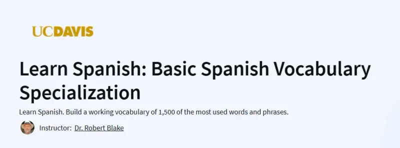 Learn Spanish: Basic Spanish Vocabulary Specialization Course