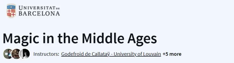 Magic in the Middle Ages Course
