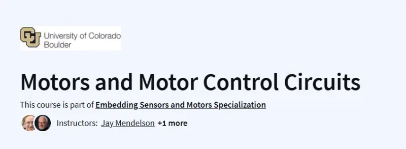 Motors and Motor Control Circuits Course