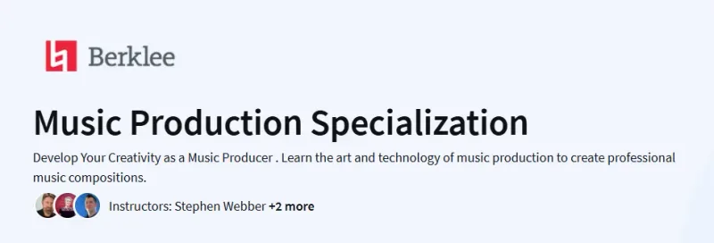 Music Production Specialization Course
