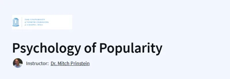 Psychology of Popularity Course