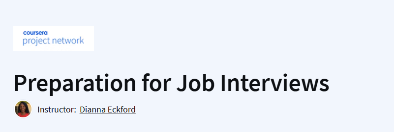 Preparation for Job Interviews Course