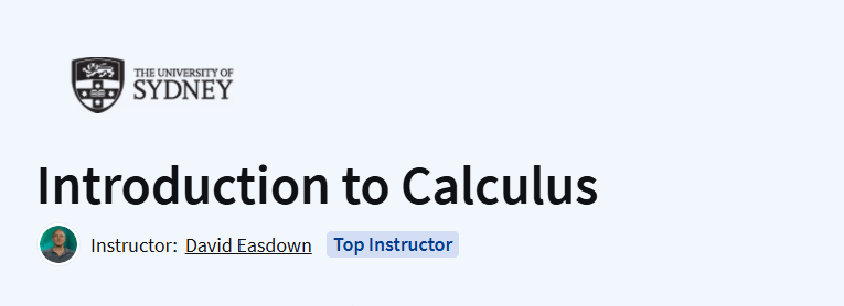 Introduction to Calculus Course