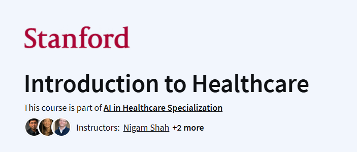 Introduction to Healthcare Course