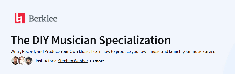 The DIY Musician Specialization Course