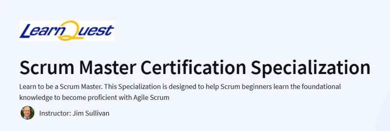 Scrum Master Certification Specialization Course