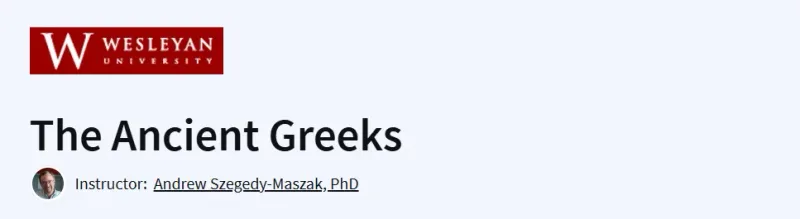 The Ancient Greeks Course