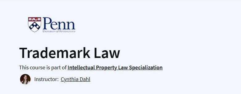 Trademark Law Course