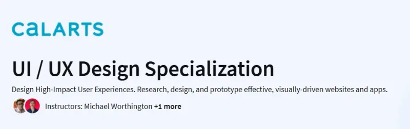 UI / UX Design Specialization Course