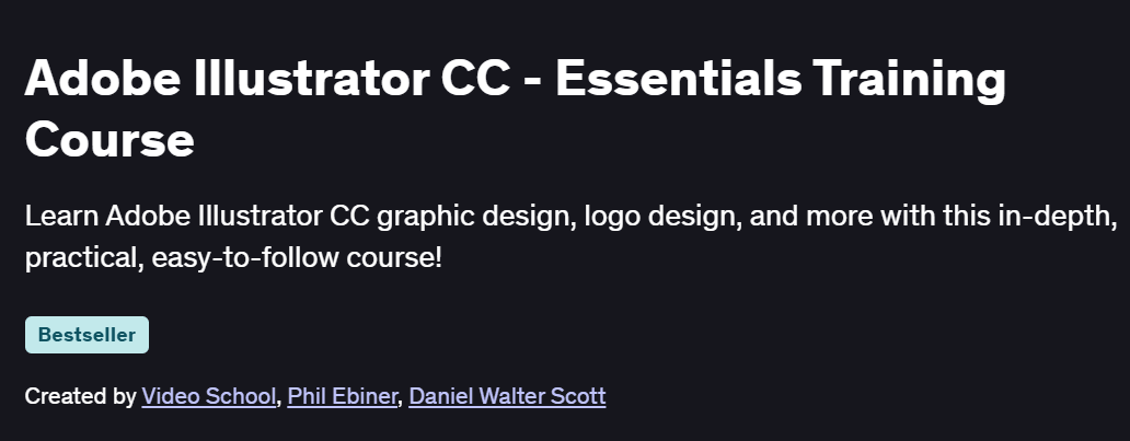 Adobe Illustrator CC – Essentials Training Course