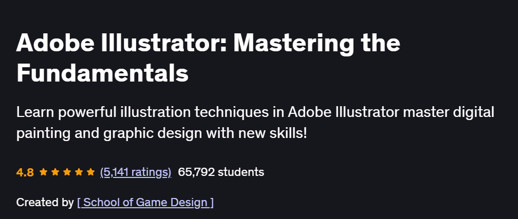 Adobe Illustrator: Mastering the Fundamentals Course