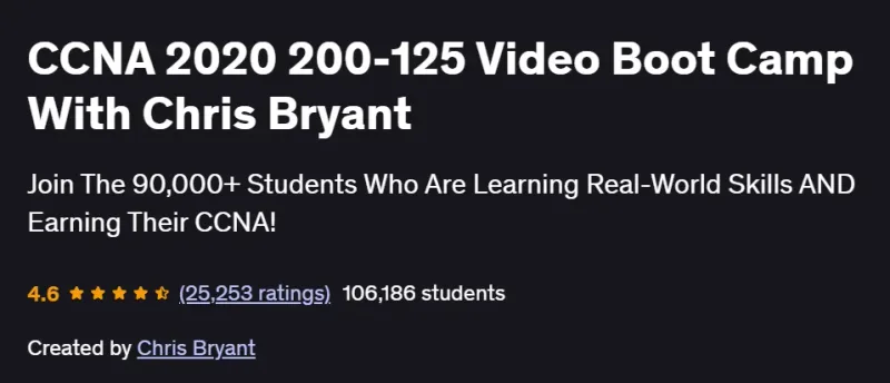 CCNA 2020 200-125 Video Boot Camp With Chris Bryant Course