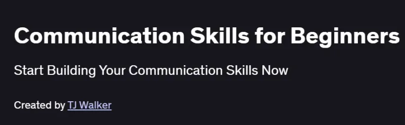Communication Skills for Beginners Course