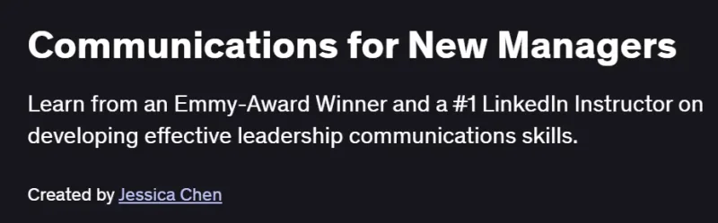 Communications for New Managers Course