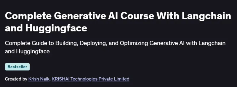 Complete Generative AI Course With Langchain and Huggingface Course