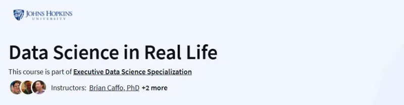 Data Science in Real Life Course