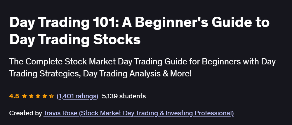 Day Trading 101: A Beginner’s Guide to Day Trading Stocks Course
