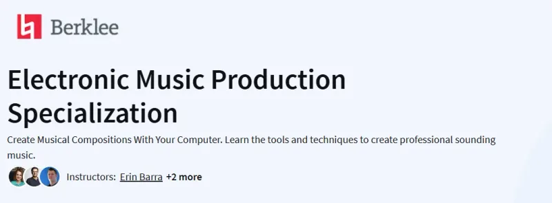 Electronic Music Production Specialization Course