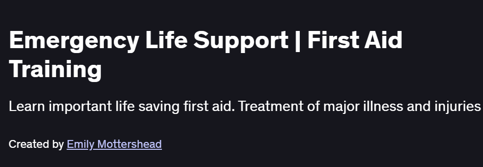 Emergency Life Support | First Aid Training Course