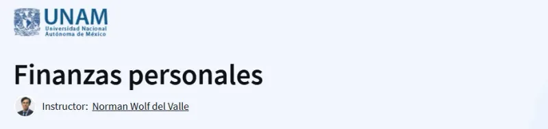 Finanzas personales Course