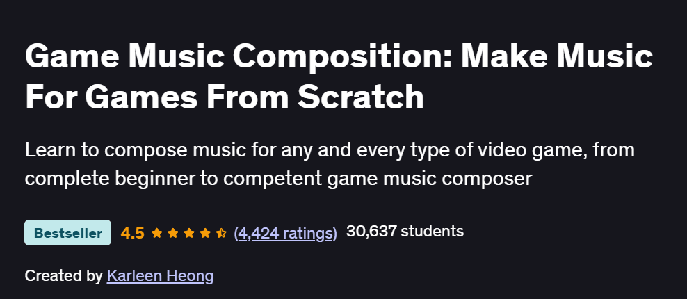 Game Music Composition: Make Music For Games From Scratch Course
