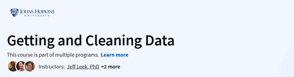 Getting and Cleaning Data Course