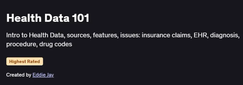 Health Data 101 Course