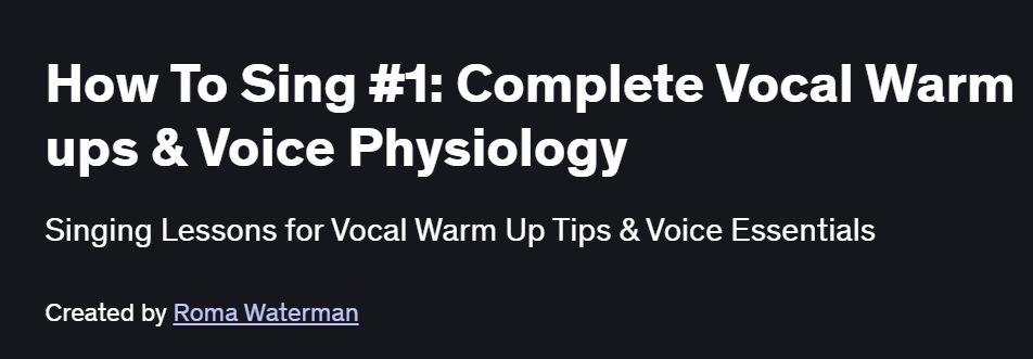 How To Sing #1: Complete Vocal Warm ups & Voice Physiology Course