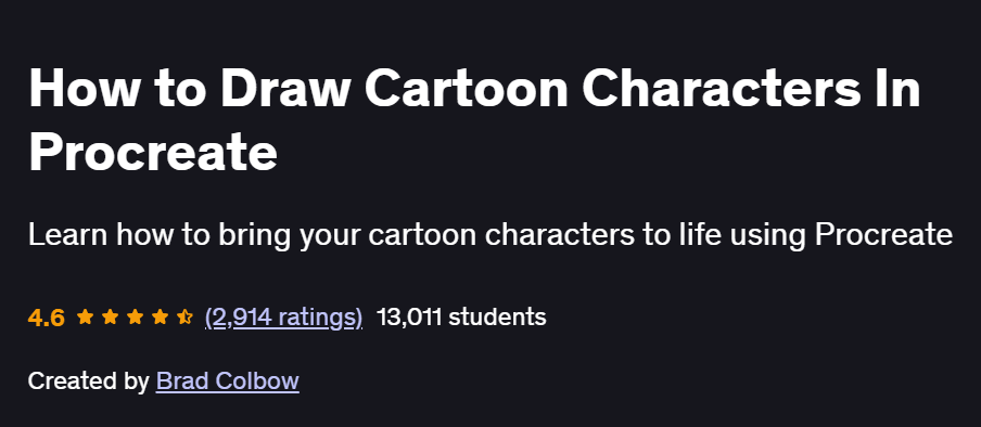 How to Draw Cartoon Characters In Procreate Course