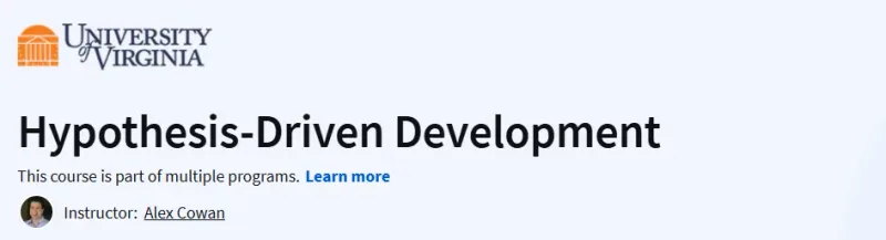Hypothesis-Driven Development Course